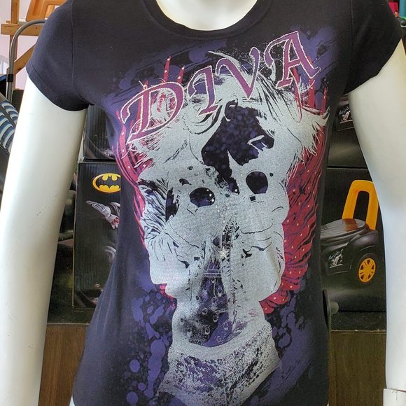 Diva Print Short Sleeve Tee - Picture 5 of 5